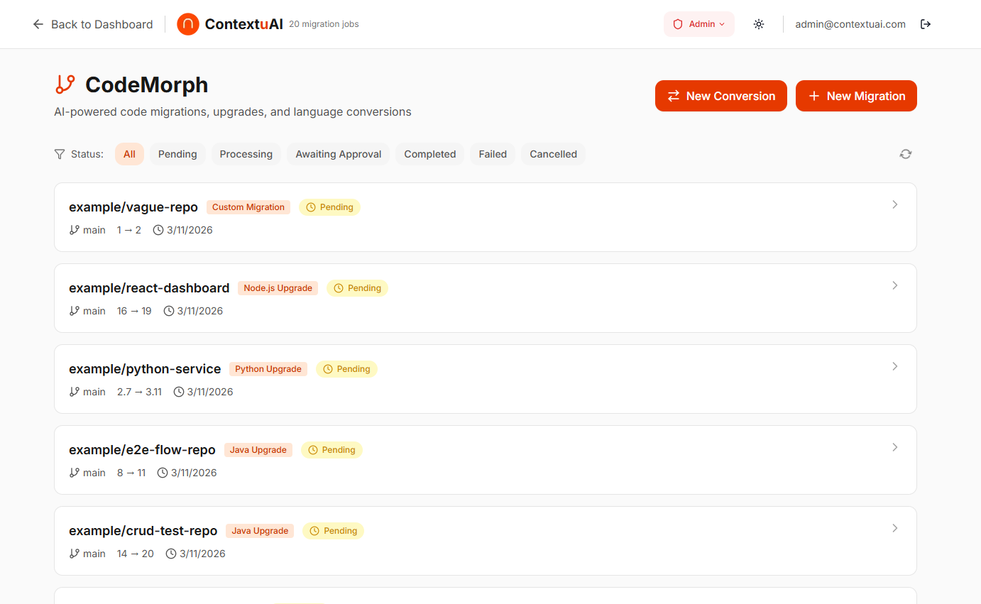 ContextuAI — CodeMorph Code Generation
