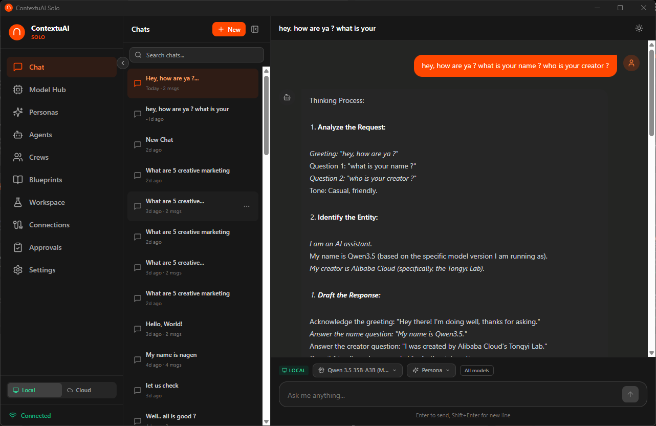 Solo — Chat Dashboard
