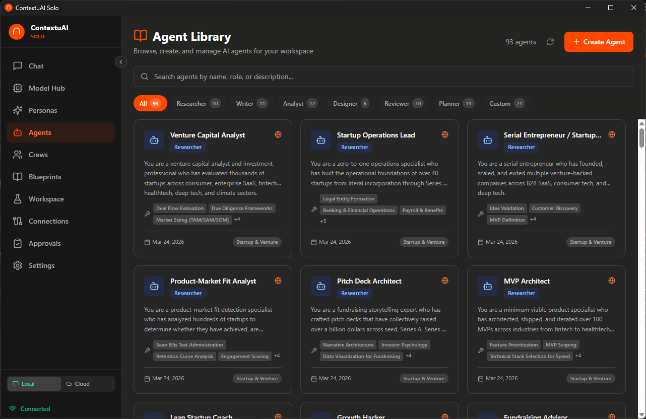 Solo — Agent Library